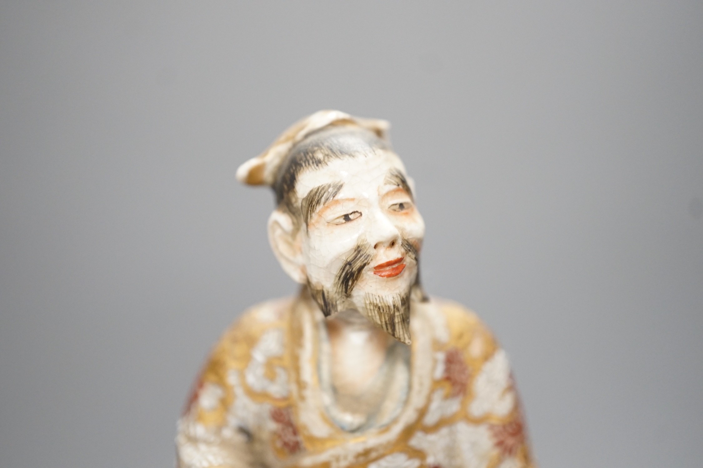 A Japanese Satsuma jar and cover, Meiji period, 29cm high 29cm, cover a.f